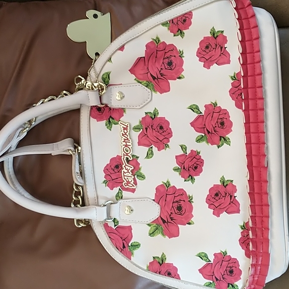 ECU Betsey Johnson Large Rose Crossbody Bag - Picture 4 of 17